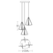 Afx Gianna Three Pendant, 3000K 120V, Satin Nickel GNAP15L30D1SNRND3 - alternate 2